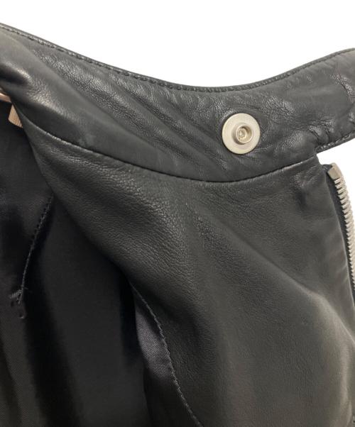 Maison Margiela（メゾンマルジェラ）Maison Margiela (メゾンマルジェラ) 5ZIP ライダースジャケット ブラック サイズ:46の古着・服飾アイテム