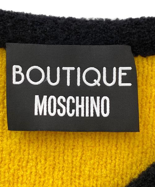 BOUTIQUE MOSCHINO（ブティック モスキーノ）BOUTIQUE MOSCHINO (ブティック モスキーノ) ショート丈ニット イエロー サイズ:表記なしの古着・服飾アイテム