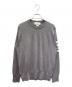 Thom Browne（トムブラウン）の古着「4-Bar Merino Wool Crewneck Sweater 4-BAR メリノウール クルーネックニット/MKA002A-00014038」｜ライトグレー