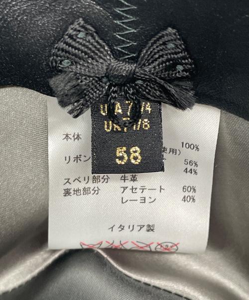 BORSALINO（ボルサリーノ）BORSALINO (ボルサリーノ) 中折れウールハット ダークグレー サイズ:58の古着・服飾アイテム