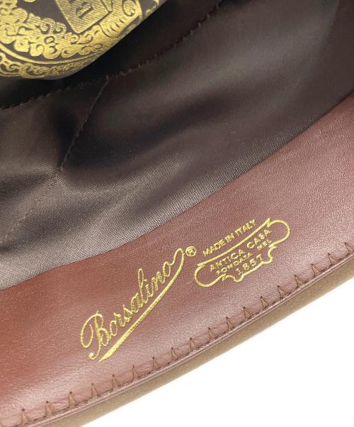 BORSALINO（ボルサリーノ）BORSALINO (ボルサリーノ) 中折れウールハット ブラウン サイズ:58の古着・服飾アイテム