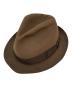 中古・古着 BORSALINO (ボルサリーノ) 中折れウールハット ブラウン サイズ:58：15000円
