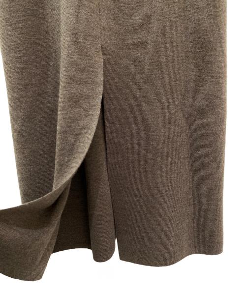 Whim Gazette（ウィムガゼット）Whim Gazette (ウィムガゼット) タートルニットワンピース ブラウン サイズ:38の古着・服飾アイテム