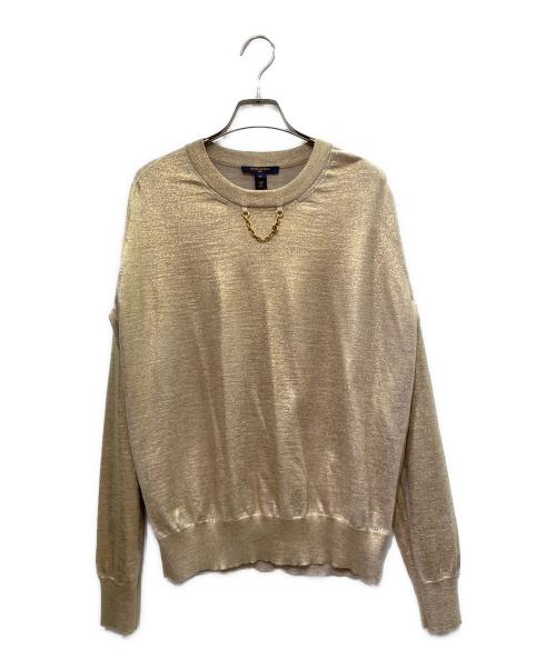 LOUIS VUITTON（ルイ ヴィトン）LOUIS VUITTON (ルイ ヴィトン) ウールニット ゴールド サイズ:xsの古着・服飾アイテム