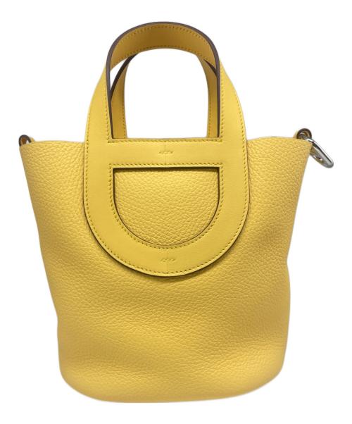 HERMES（エルメス）HERMES (エルメス) In-the-Loop 18 Bag インザループ 18 K刻印:2025年製 トリヨンクレマンス×ヴォースイフト イエロー系 シルバー金具  イエロー サイズ:18の古着・服飾アイテム