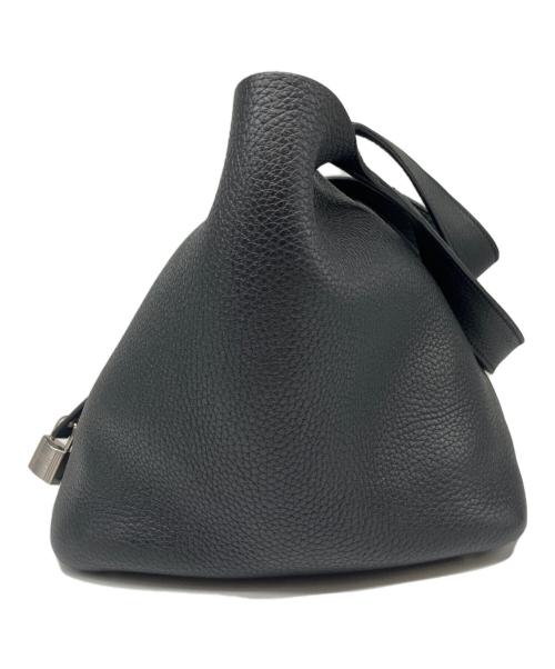 HERMES（エルメス）HERMES (エルメス) ピコタンロック MM/シルバー金具/トリヨンクレマンス/ブラック/A刻印 ブラック サイズ:MMの古着・服飾アイテム