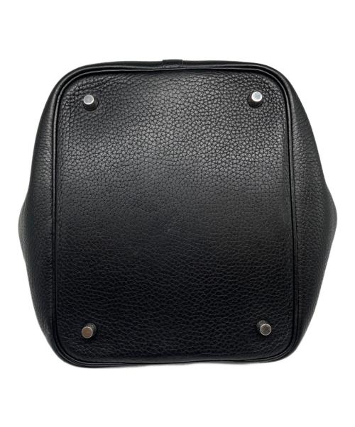 HERMES（エルメス）HERMES (エルメス) ピコタンロック MM/シルバー金具/トリヨンクレマンス/ブラック/A刻印 ブラック サイズ:MMの古着・服飾アイテム