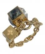 LOUIS VUITTONルイ ヴィトン）の古着「バークギャンブル・チェーンリング/Bark Gamble Chain Ring/M61125」｜ゴールド