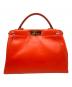 FENDI (フェンディ) ピーカブー ミディアム/Peekaboo Medium Bag/8BN226 オレンジ サイズ:ミディアム/medium：150000円