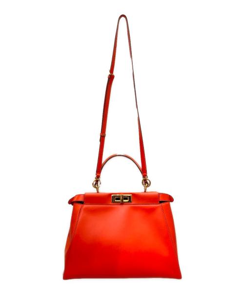 FENDI（フェンディ）FENDI (フェンディ) ピーカブー ミディアム オレンジ サイズ:ミディアムの古着・服飾アイテム