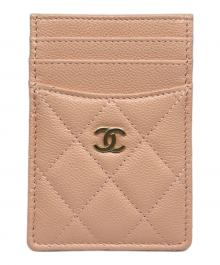 CHANEL（シャネル）の古着「マトラッセ パスケース Matelassé Card Case」｜ピンクベージュ