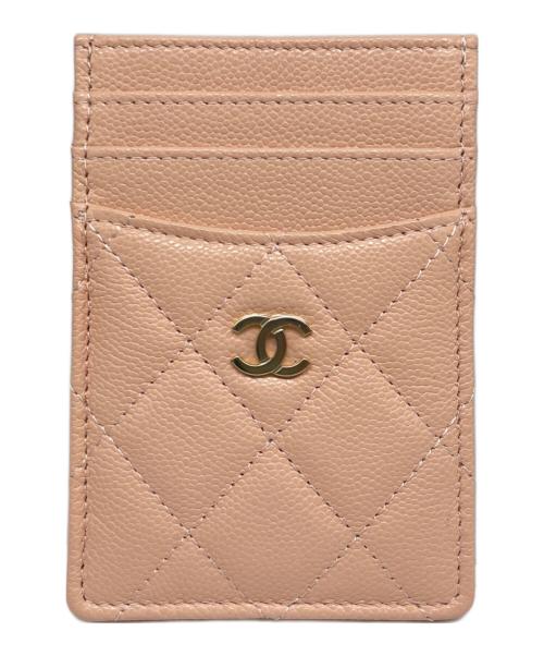 CHANEL（シャネル）CHANEL (シャネル) マトラッセ パスケース Matelassé Card Case ピンクベージュの古着・服飾アイテム