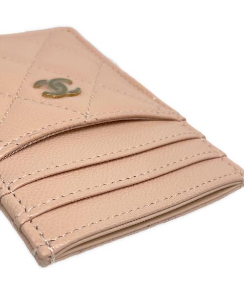 CHANEL（シャネル）CHANEL (シャネル) マトラッセ パスケース Matelassé Card Case ピンクベージュの古着・服飾アイテム