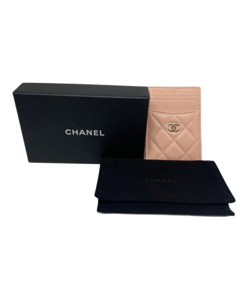 CHANEL（シャネル）CHANEL (シャネル) マトラッセ パスケース Matelassé Card Case ピンクベージュの古着・服飾アイテム