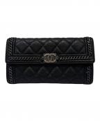 CHANELシャネル）の古着「長財布」｜ブラック