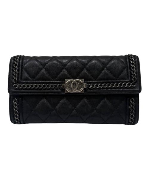 CHANEL（シャネル）CHANEL (シャネル) 長財布 ブラック サイズ:-の古着・服飾アイテム