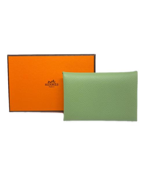 HERMES（エルメス）HERMES (エルメス) カルヴィ Calvi 黄緑の古着・服飾アイテム