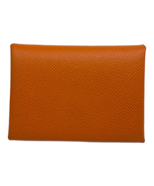 HERMES（エルメス）HERMES (エルメス) カルヴィ デュオ Calvi Duo オレンジの古着・服飾アイテム