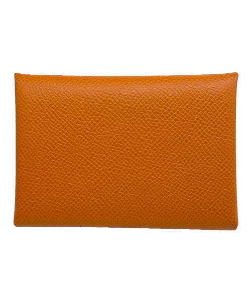 HERMES（エルメス）HERMES (エルメス) カルヴィ デュオ Calvi Duo オレンジの古着・服飾アイテム