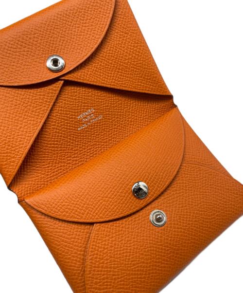 HERMES（エルメス）HERMES (エルメス) カルヴィ デュオ Calvi Duo オレンジの古着・服飾アイテム