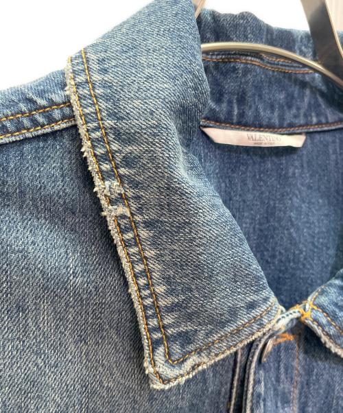 VALENTINO（ヴァレンティノ）VALENTINO (ヴァレンティノ) Vロゴ オーバーサイズ デニムデニムジャケット/VLogo Oversized Denim Jacket スカイブルー サイズ:46の古着・服飾アイテム