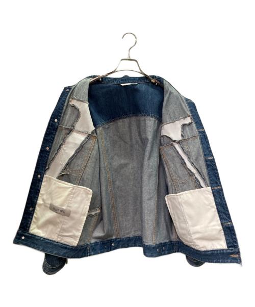 VALENTINO（ヴァレンティノ）VALENTINO (ヴァレンティノ) Vロゴ オーバーサイズ デニムデニムジャケット/VLogo Oversized Denim Jacket スカイブルー サイズ:46の古着・服飾アイテム