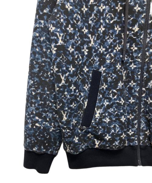 LOUIS VUITTON（ルイ ヴィトン）LOUIS VUITTON (ルイ ヴィトン) モノグラム ジップアップ パーカー ネイビー×ブラック サイズ:Mの古着・服飾アイテム