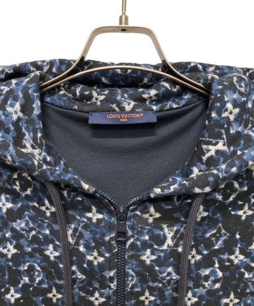 LOUIS VUITTON（ルイ ヴィトン）LOUIS VUITTON (ルイ ヴィトン) モノグラム ジップアップ パーカー ネイビー×ブラック サイズ:Mの古着・服飾アイテム