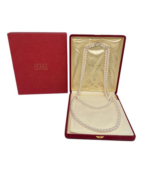 NO BRAND（ノーブランド）NO BRAND (ノーブランド) Two-Strand Long Pearl Necklace 2連ロングパールネックレスの古着・服飾アイテム
