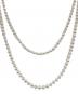 NO BRAND（ノーブランド）の古着「Two-Strand Long Pearl Necklace 2連ロングパールネックレス」