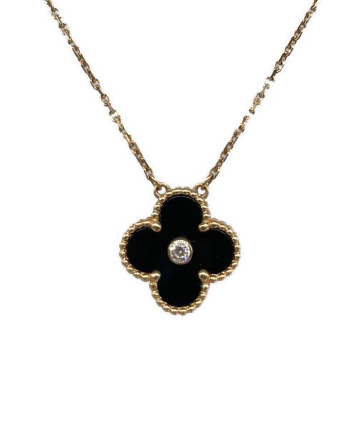 VAN CLEEF & ARPELS（ヴァンクリーフ＆アーペル）VAN CLEEF & ARPELS (ヴァンクリーフ＆アーペル) Vintage Alhambra Onyx Necklace ヴィンテージ アルハンブラ オニキス ネックレス サイズ:ヴィンテージの古着・服飾アイテム