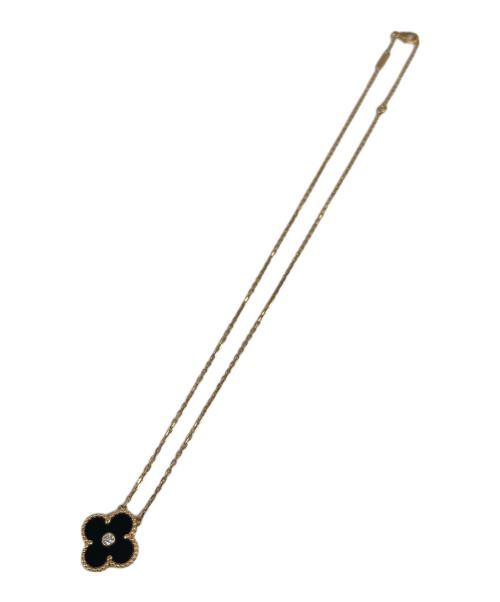 VAN CLEEF & ARPELS（ヴァンクリーフ＆アーペル）VAN CLEEF & ARPELS (ヴァンクリーフ＆アーペル) Vintage Alhambra Onyx Necklace ヴィンテージ アルハンブラ オニキス ネックレス サイズ:ヴィンテージの古着・服飾アイテム