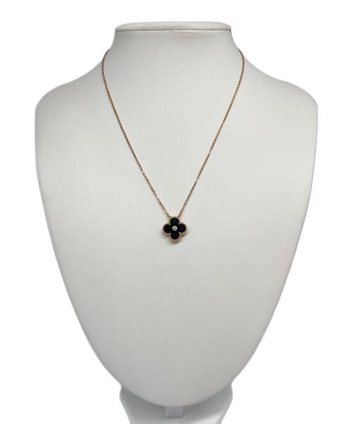 VAN CLEEF & ARPELS（ヴァンクリーフ＆アーペル）VAN CLEEF & ARPELS (ヴァンクリーフ＆アーペル) Vintage Alhambra Onyx Necklace ヴィンテージ アルハンブラ オニキス ネックレス サイズ:ヴィンテージの古着・服飾アイテム