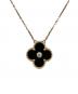 VAN CLEEF & ARPELS（ヴァンクリーフ＆アーペル）の古着「Vintage Alhambra Onyx Necklace ヴィンテージ アルハンブラ オニキス ネックレス」