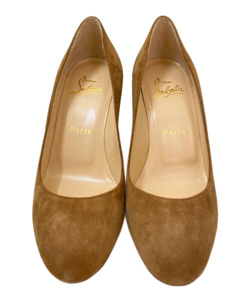 Christian Louboutin（クリスチャン・ルブタン）Christian Louboutin (クリスチャン・ルブタン) スウェードパンプス ベージュ サイズ:35の古着・服飾アイテム