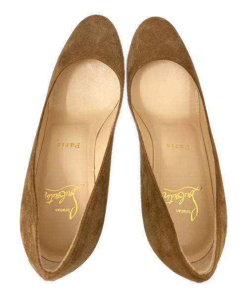 Christian Louboutin（クリスチャン・ルブタン）Christian Louboutin (クリスチャン・ルブタン) スウェードパンプス ベージュ サイズ:35の古着・服飾アイテム