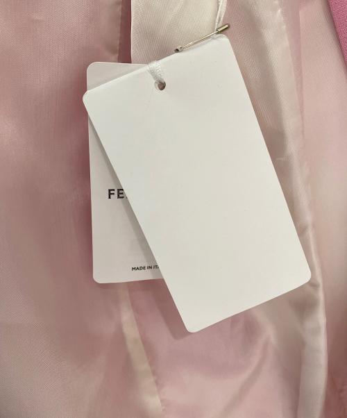 Ferragamo（フェラガモ）Ferragamo (フェラガモ) ステンカラーコート ピンク サイズ:40の古着・服飾アイテム
