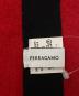 中古・古着 Ferragamo (フェラガモ) ウールカシミヤマフラー レッド×ブラック：18000円
