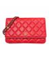 CHANEL（シャネル）の古着「キャビアスキンチェーンウォレット」｜ピンク