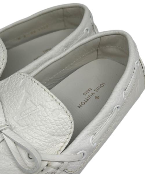 LOUIS VUITTON（ルイ ヴィトン）LOUIS VUITTON (ルイ ヴィトン) レザードライビングシューズ ホワイト サイズ:M6の古着・服飾アイテム