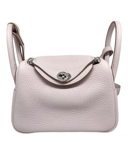 HERMES（エルメス）HERMES (エルメス) Lindy Mini 20 Verso Bag リンディ ミニ 20 ヴェルソ/トリヨンクレマンス/B刻印:2023年製/シルバー金具 モーヴペール/ニューグリスパール サイズ:20の古着・服飾アイテム