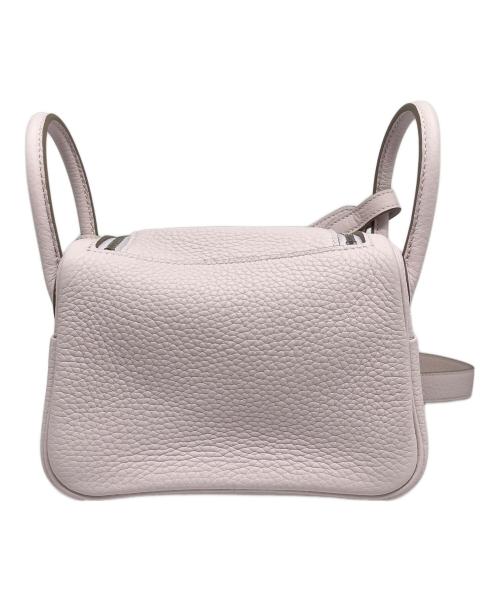 HERMES（エルメス）HERMES (エルメス) Lindy Mini 20 Verso Bag リンディ ミニ 20 ヴェルソ/トリヨンクレマンス/B刻印:2023年製/シルバー金具 モーヴペール/ニューグリスパール サイズ:20の古着・服飾アイテム