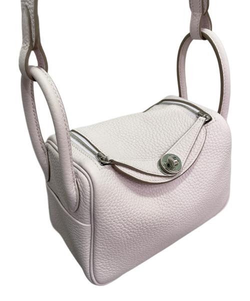 HERMES（エルメス）HERMES (エルメス) Lindy Mini 20 Verso Bag リンディ ミニ 20 ヴェルソ/トリヨンクレマンス/B刻印:2023年製/シルバー金具 モーヴペール/ニューグリスパール サイズ:20の古着・服飾アイテム