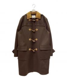 MIU MIU（ミュウミュウ）の古着「ダブルカシミアxウール ダッフルコート」｜ココアブラウン