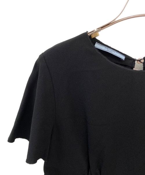 PRADA（プラダ）PRADA (プラダ) チュニックブラウス ブラック サイズ:38の古着・服飾アイテム