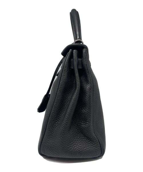 HERMES（エルメス）HERMES (エルメス) ケリー32 内縫い/シルバー金具/□M刻印/2009年製造/ショルダーバッグ/ハンドバッグ/Kelly 32 Retourne ブラック サイズ:32の古着・服飾アイテム