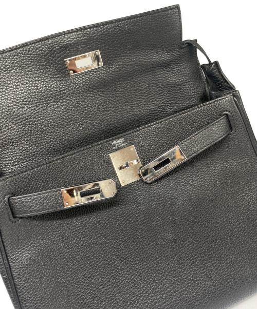 HERMES（エルメス）HERMES (エルメス) ケリー32 内縫い/シルバー金具/□M刻印/2009年製造/ショルダーバッグ/ハンドバッグ/Kelly 32 Retourne ブラック サイズ:32の古着・服飾アイテム