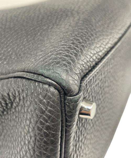 HERMES（エルメス）HERMES (エルメス) ケリー32 内縫い/シルバー金具/□M刻印/2009年製造/ショルダーバッグ/ハンドバッグ/Kelly 32 Retourne ブラック サイズ:32の古着・服飾アイテム
