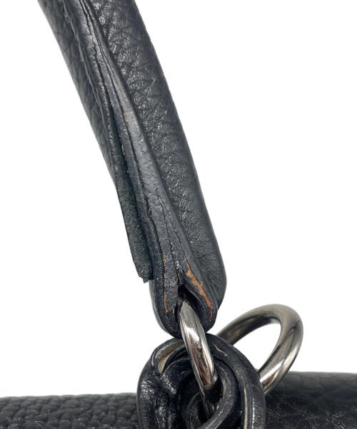 HERMES（エルメス）HERMES (エルメス) ケリー32 内縫い/シルバー金具/□M刻印/2009年製造/ショルダーバッグ/ハンドバッグ/Kelly 32 Retourne ブラック サイズ:32の古着・服飾アイテム