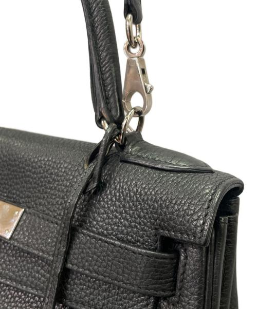 HERMES（エルメス）HERMES (エルメス) ケリー32 内縫い/シルバー金具/□M刻印/2009年製造/ショルダーバッグ/ハンドバッグ/Kelly 32 Retourne ブラック サイズ:32の古着・服飾アイテム